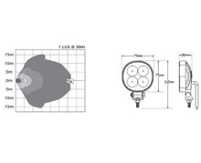 LED Autolamps 7512BM Round Flood/Reverse Lamp